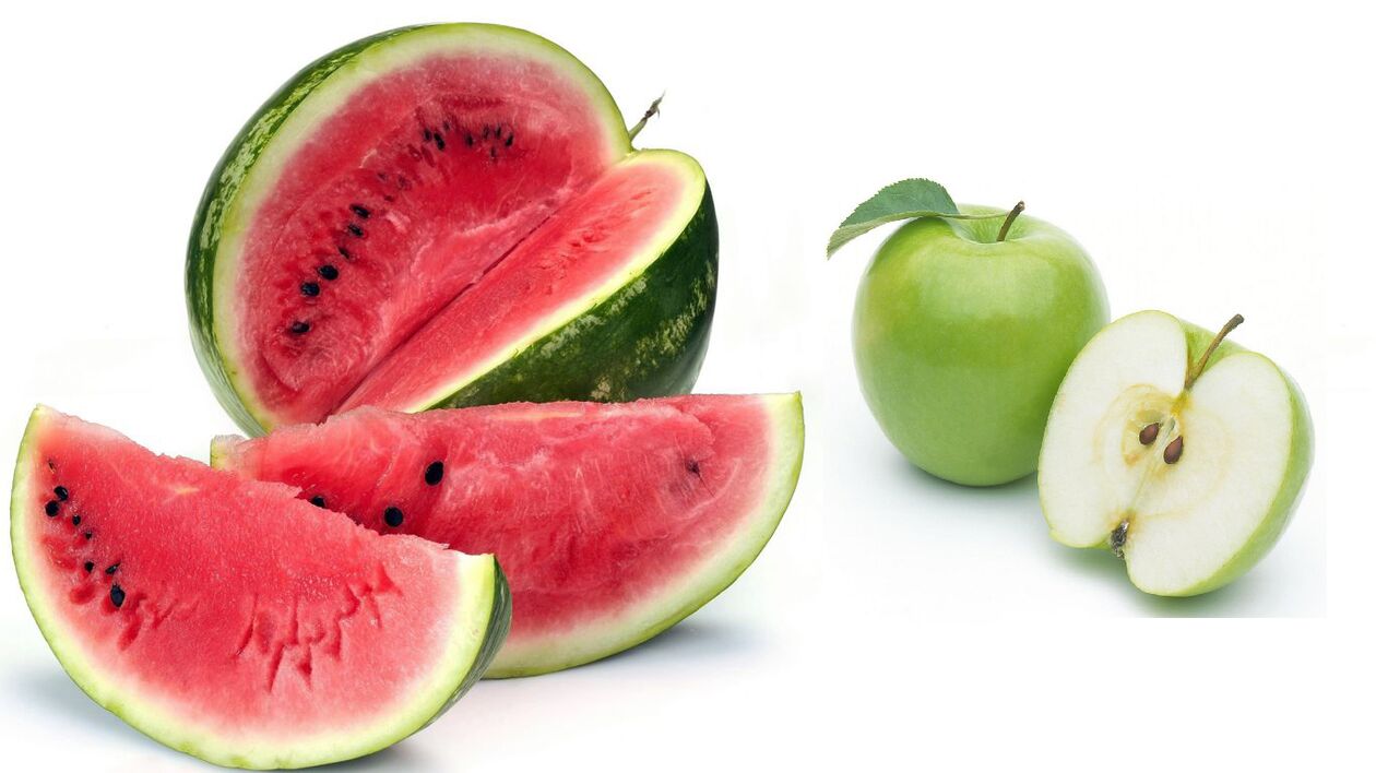Wassermelonen-Apfel-Diät